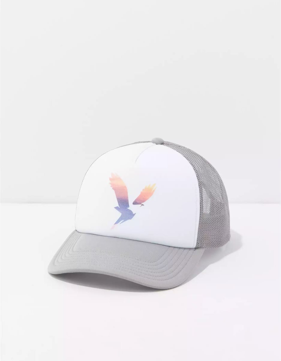 Chapeaux American Eagle AE Graphique Trucker Grise Foncé Homme | PPQ-17431613